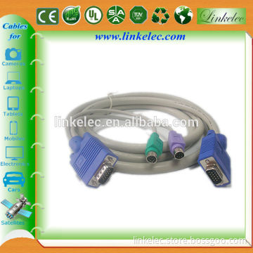 KVM Cable with VGA, Mouse, Keyboard